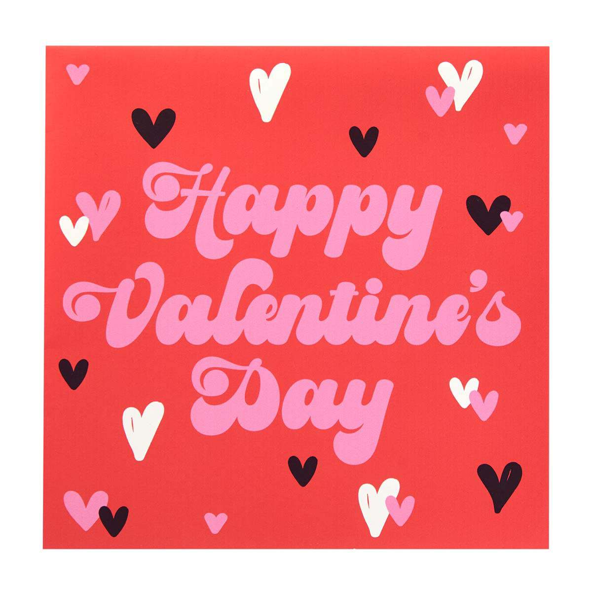 Happy Valentine's Day Red Paper Lunch Napkins