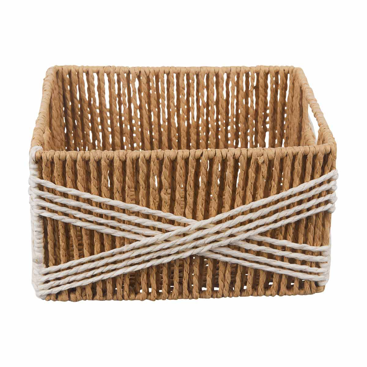 Rectangular Strong Basket, White, Small