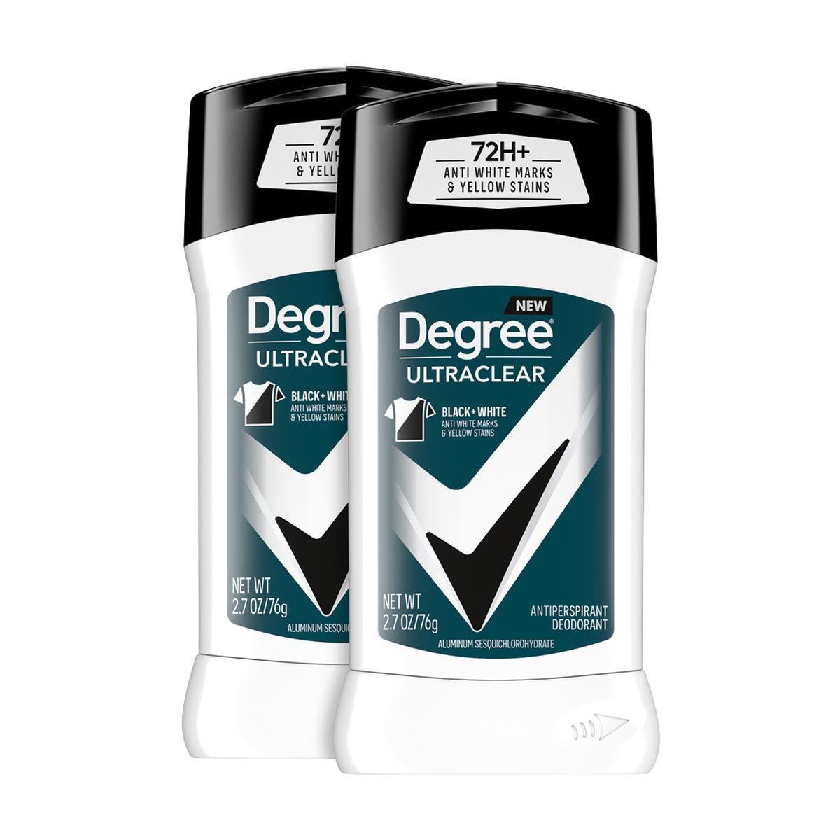 Degree UltraClear Black+White Antiperspirant Deodorant,  2.7 oz - 2 ct