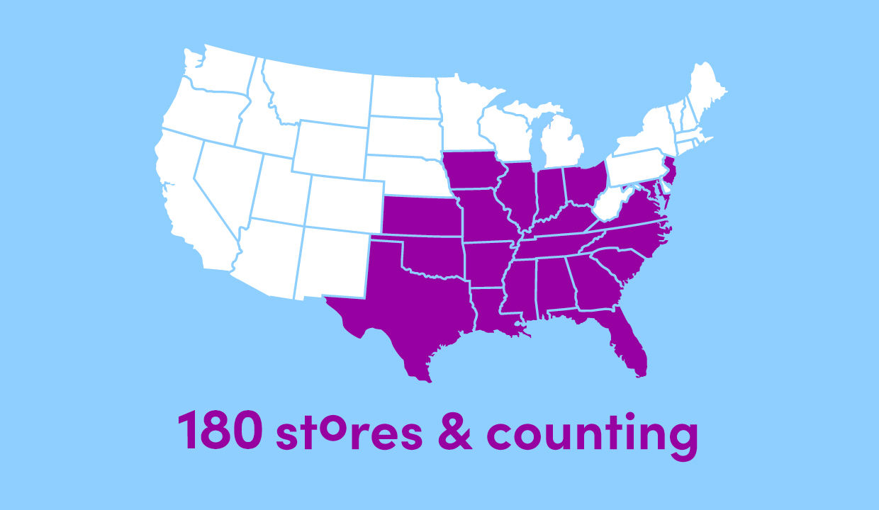 Image of store locator map
