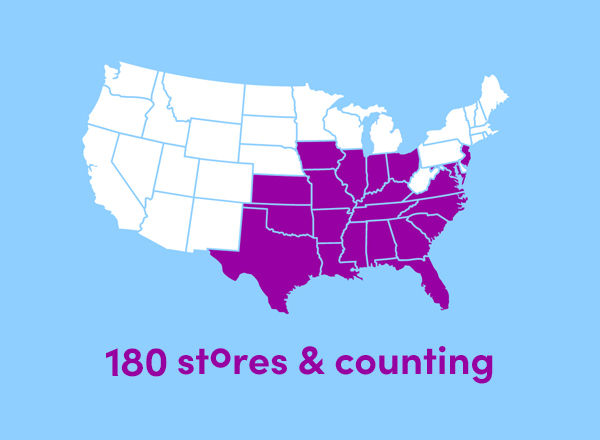 Image of store locator map
