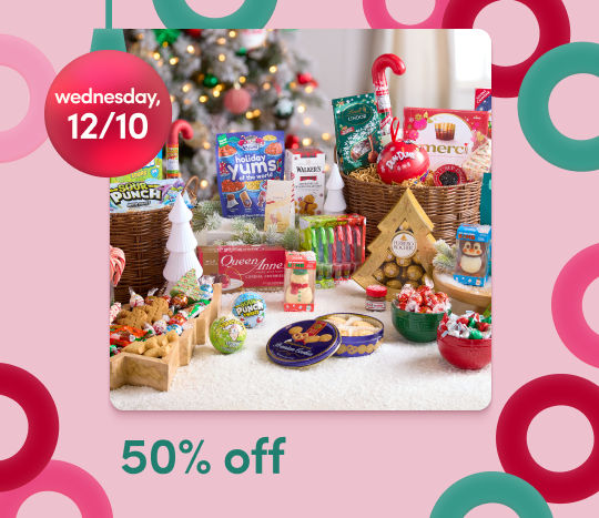 25 Days of Deals, Day 12, 12/10: 50% off Christmas candy