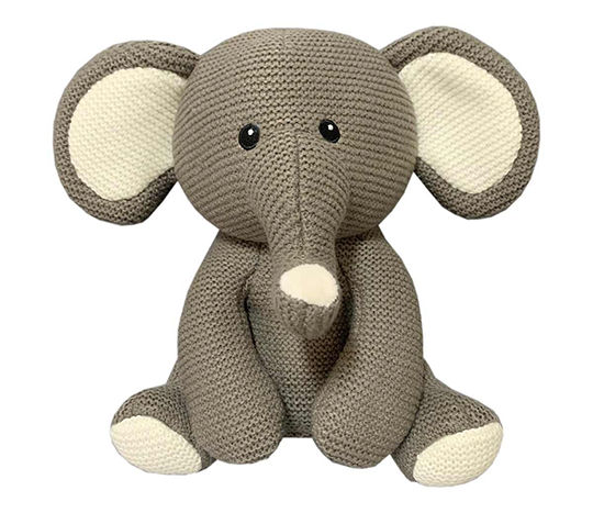 Knitted Animal Plush Toy, 8.5 in, Assorted