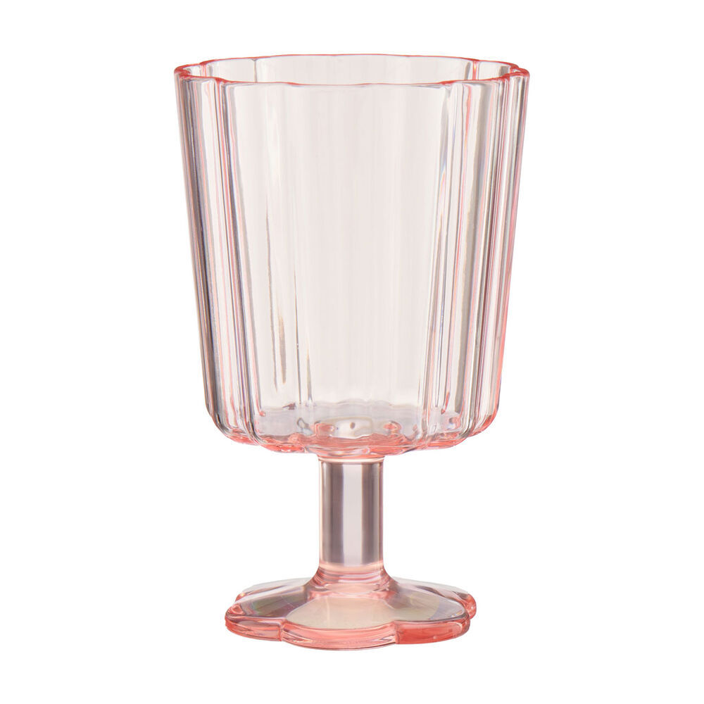 Plastic Scalloped Goblet, 12 oz