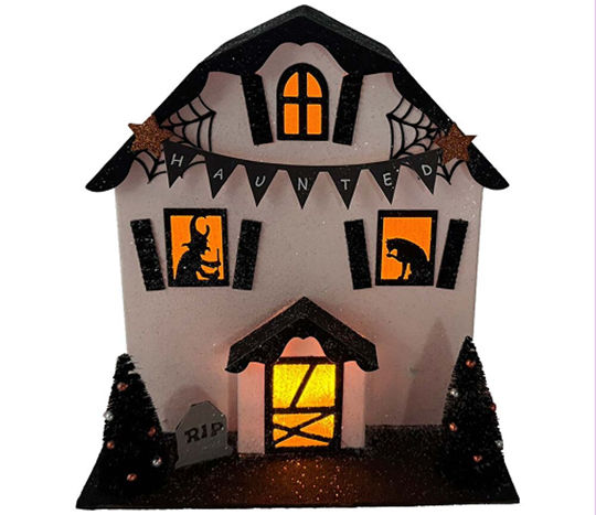 Haunted House Pre-lit Tabletop Décor