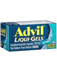 Advil Liqui-Gels Pain Reliever and Fever Reducer Capsules, 200 mg, 40 ct