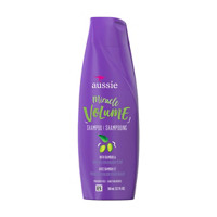 Aussie Paraben-Free Miracle Volume Shampoo with Plum & Bamboo For Fine Hair, 12.1 fl. oz.