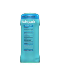 Degree Antiperspirant Deodorant Shower Clean Stick for Women, 2.6 oz, 2 ct