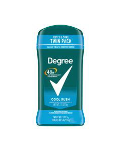 Degree Antiperspirant Deodorant Cool Rush Scent for Men, 2.7 oz, Twin Pack