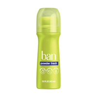 Ban Antiperspirant Deodorant Roll On, Powder Fresh, 3.5 oz
