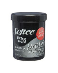 Softee Extra Hold Protein Styling Gel, 8 oz