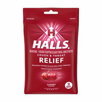 Halls Cherry Cough & Throat Relief Drops, 30 Ct