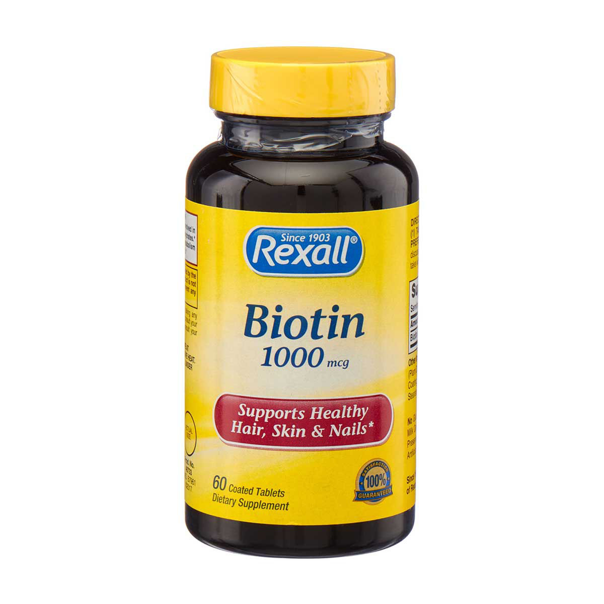 Rexall Biotin 1000 mcg Tablets, 60 ct