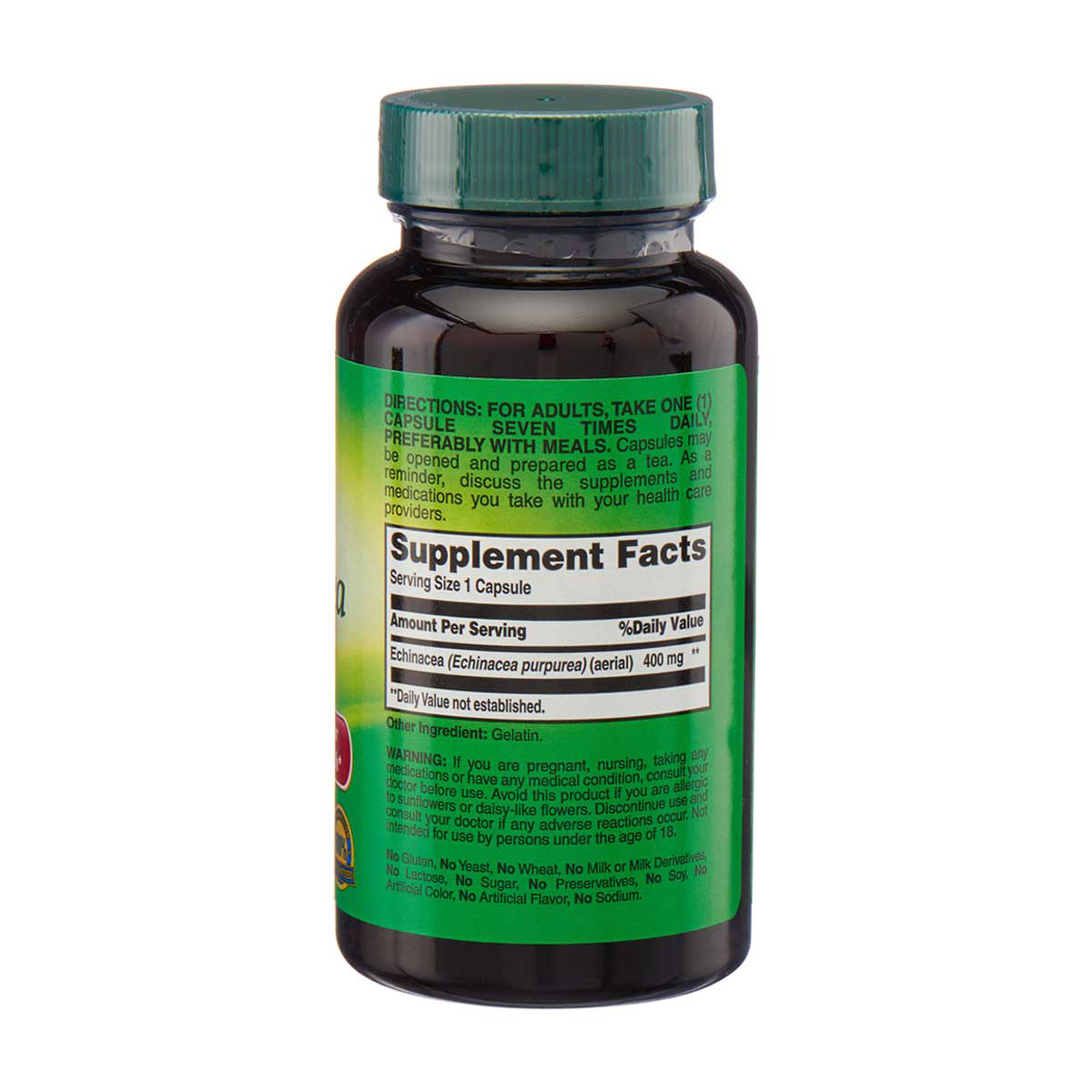 Rexall Echinacea 400 mg Capsules, 60 ct