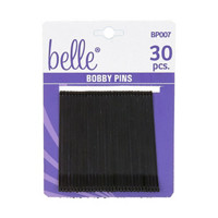 Belle Bobby Pins X-Large Black, 30 Count