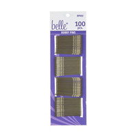 Belle Bobby Pins Brown, 100 Count