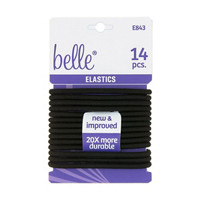 Belle Elastics Black, 14 Count