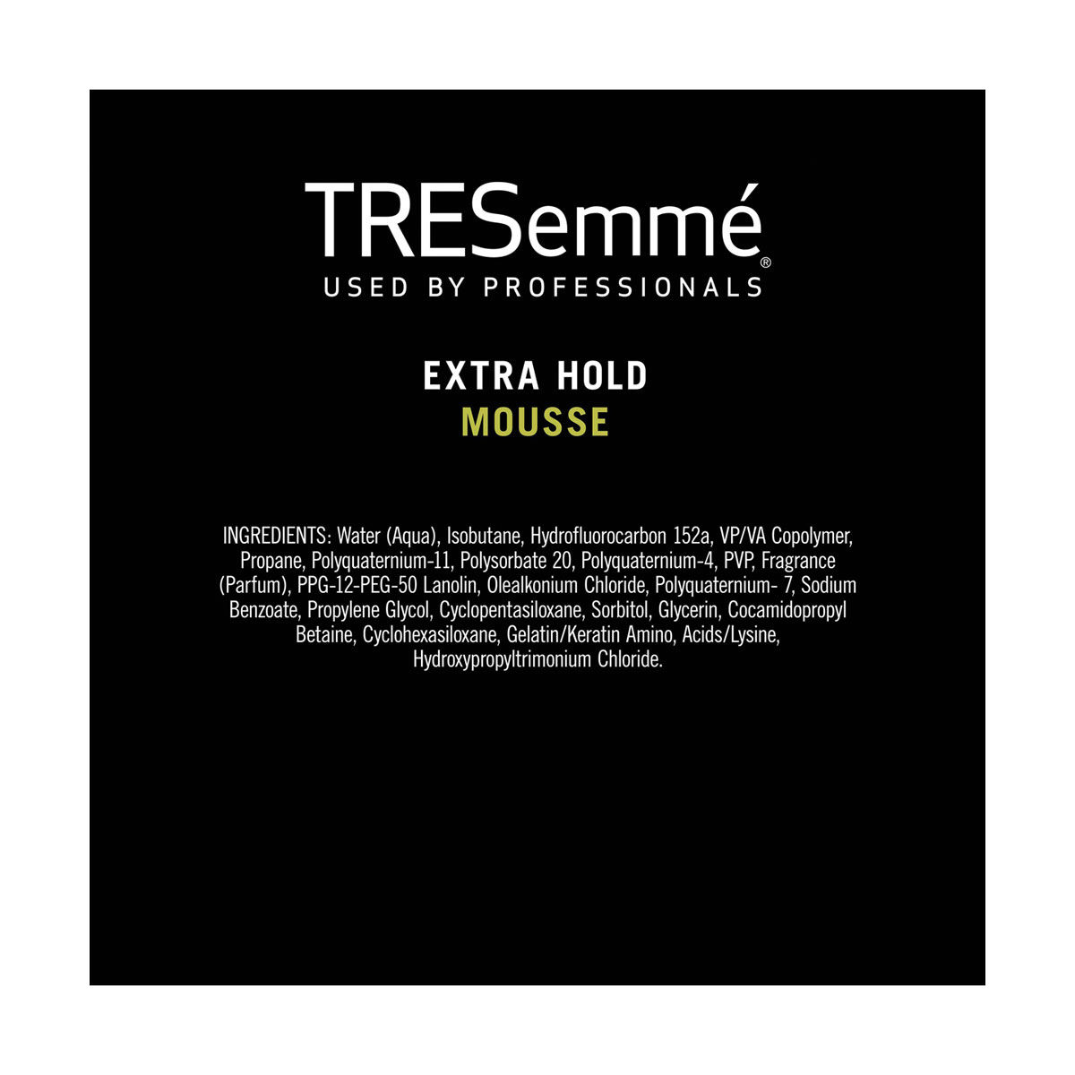 TRESemmé TRES Two Extra Firm Control Hair Mousse, 10.5oz.