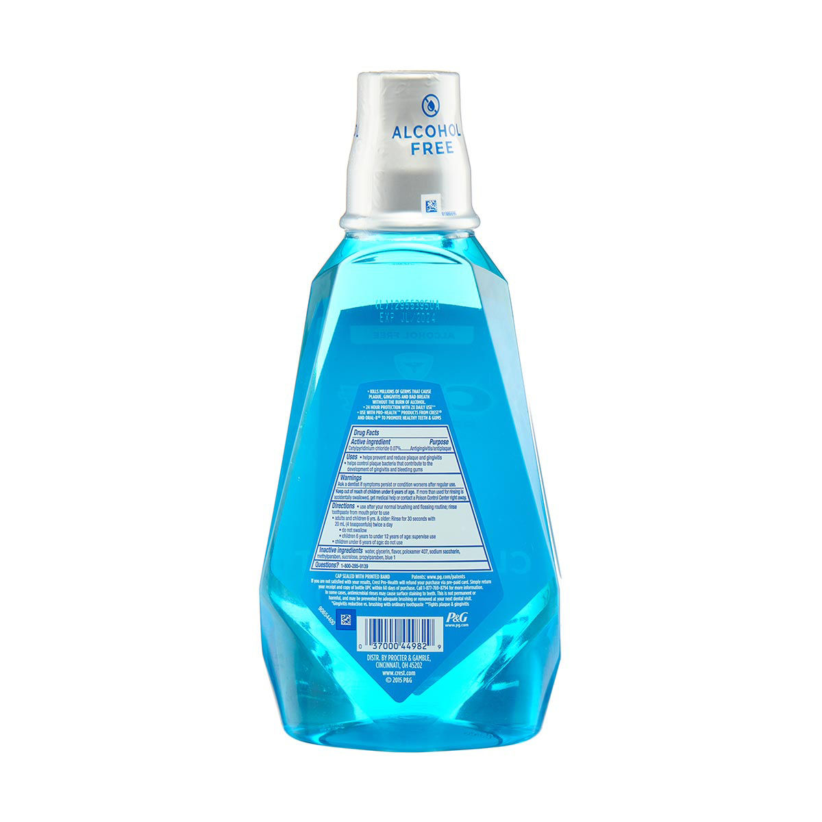 Crest ProHealth Clean Mint Alcohol Free Mouthwash, 1 L