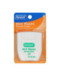 Rexall Floss Waxed Mint, 140 yds