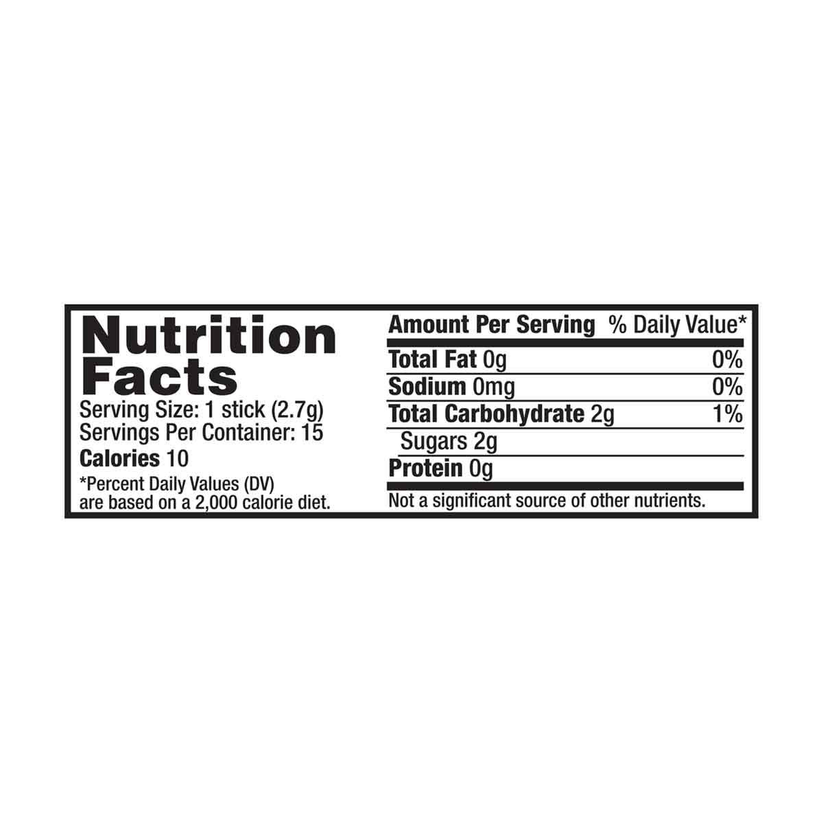 Wrigley's Doublemint Slim Pack Chewing Gum, 15 Sticks