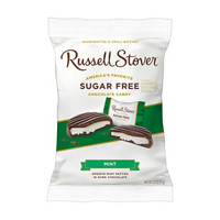 Russell Stover Sugar Free Mint Patties Chocolate Candy, 2.5 oz.