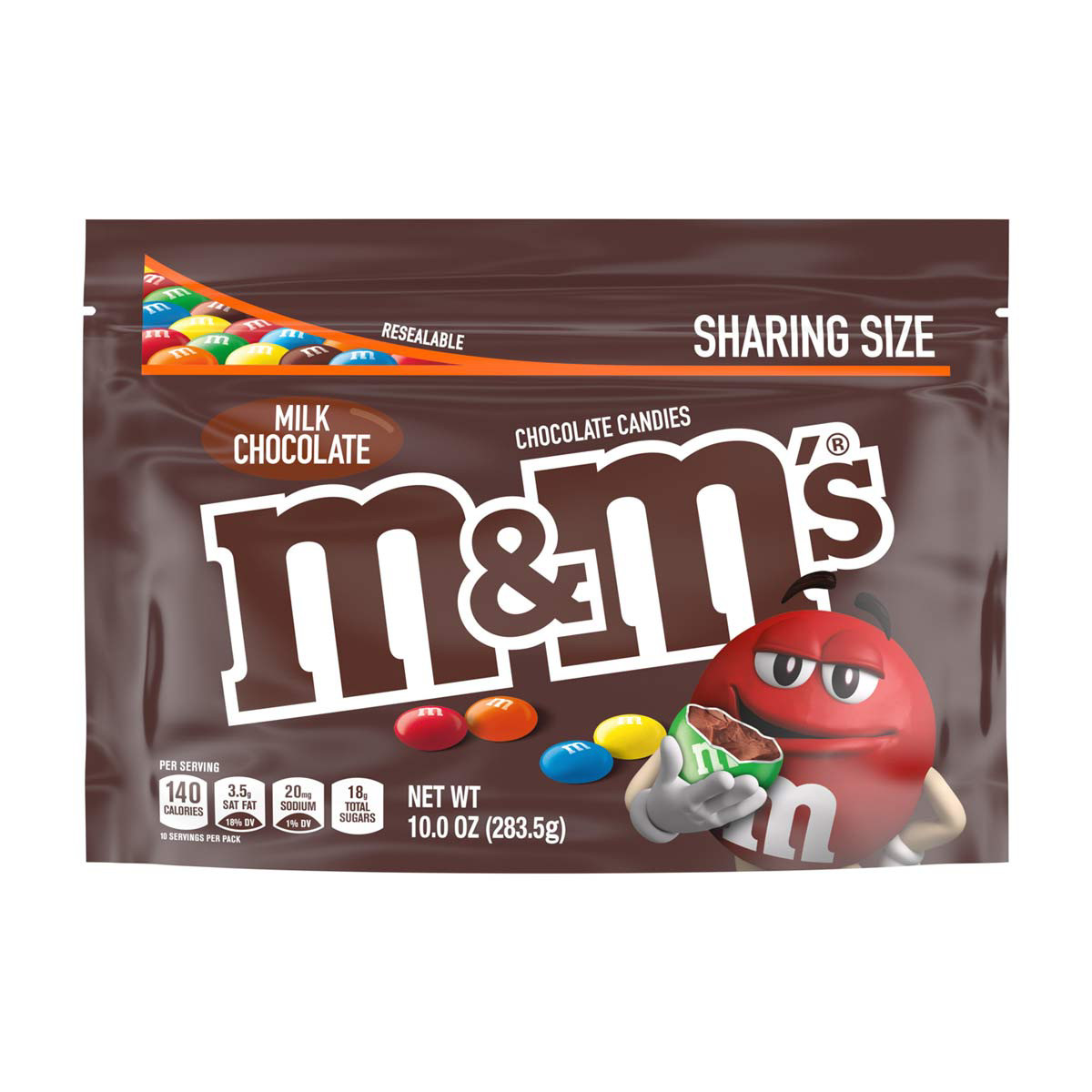 M&M'S Milk Chocolate Candy - Sharing Size, 10 oz