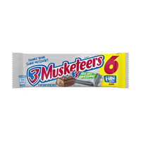 3 Musketeers Chocolate Candy Fun Size Bars, 6 Pack