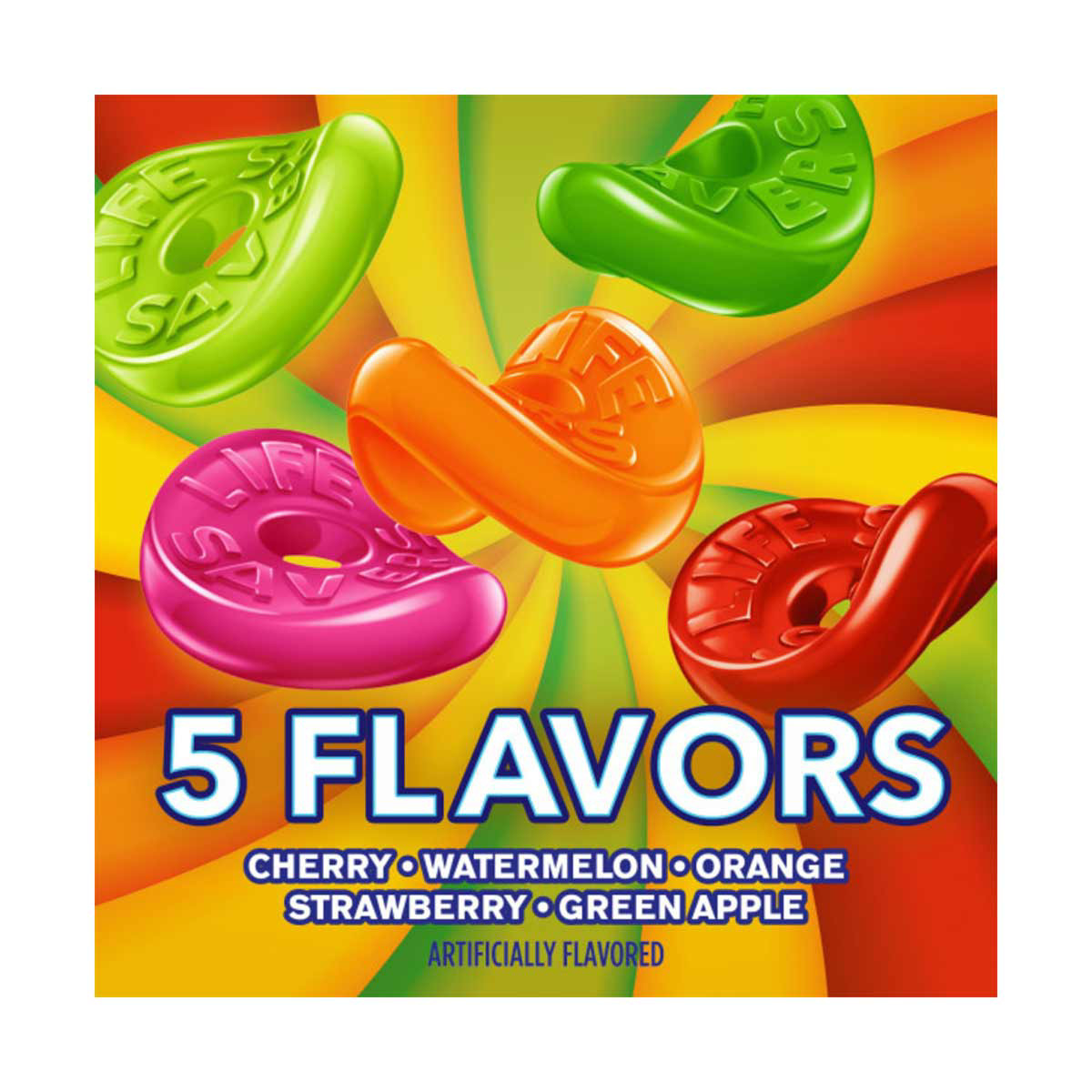 Life Savers 5 Flavors Gummies Candy Bag, 7 oz.