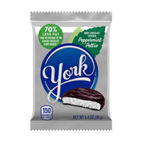 YORK Dark Chocolate Peppermint Patties, Candy Pack, 1.4