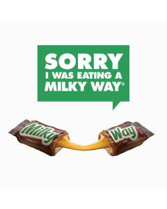 Milky Way Milk Chocolate Single Size Candy Bar, 1.84 oz