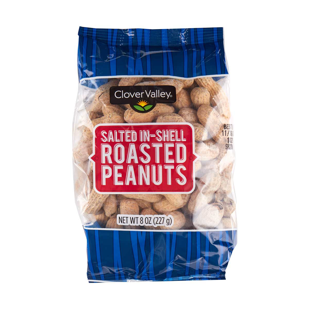Clover Valley Salted In-Shell Roasted Peanuts, 8 oz