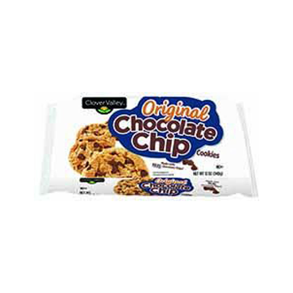 Clover Valley Chocolate Chip Cookies Original, 12 oz