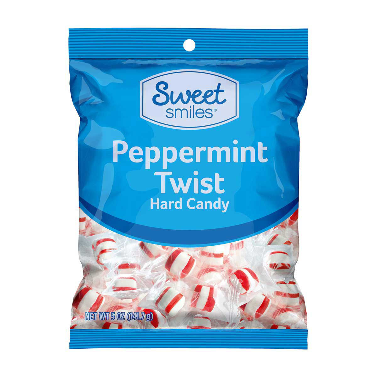 Sweet Smiles Peppermint Twists Hard Candy, 5 oz