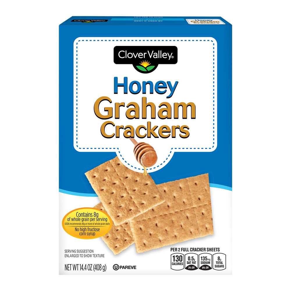 Clover Valley Honey Graham Crackers, 14oz