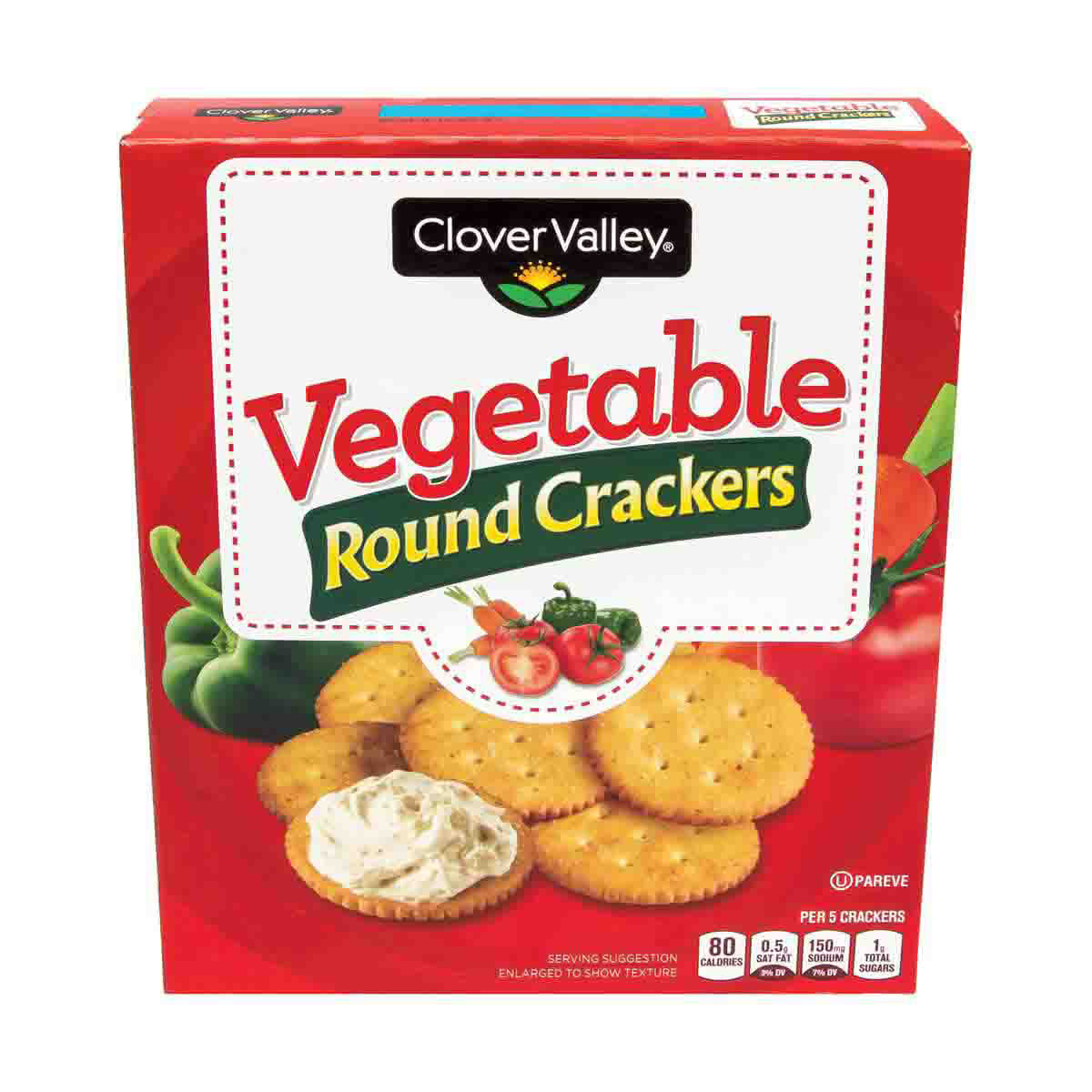 Clover Valley Veggie Round Crackers, 11 oz