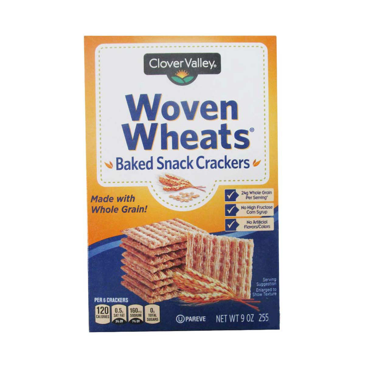 Clover Valley Woven Wheat Crackers, 7 oz