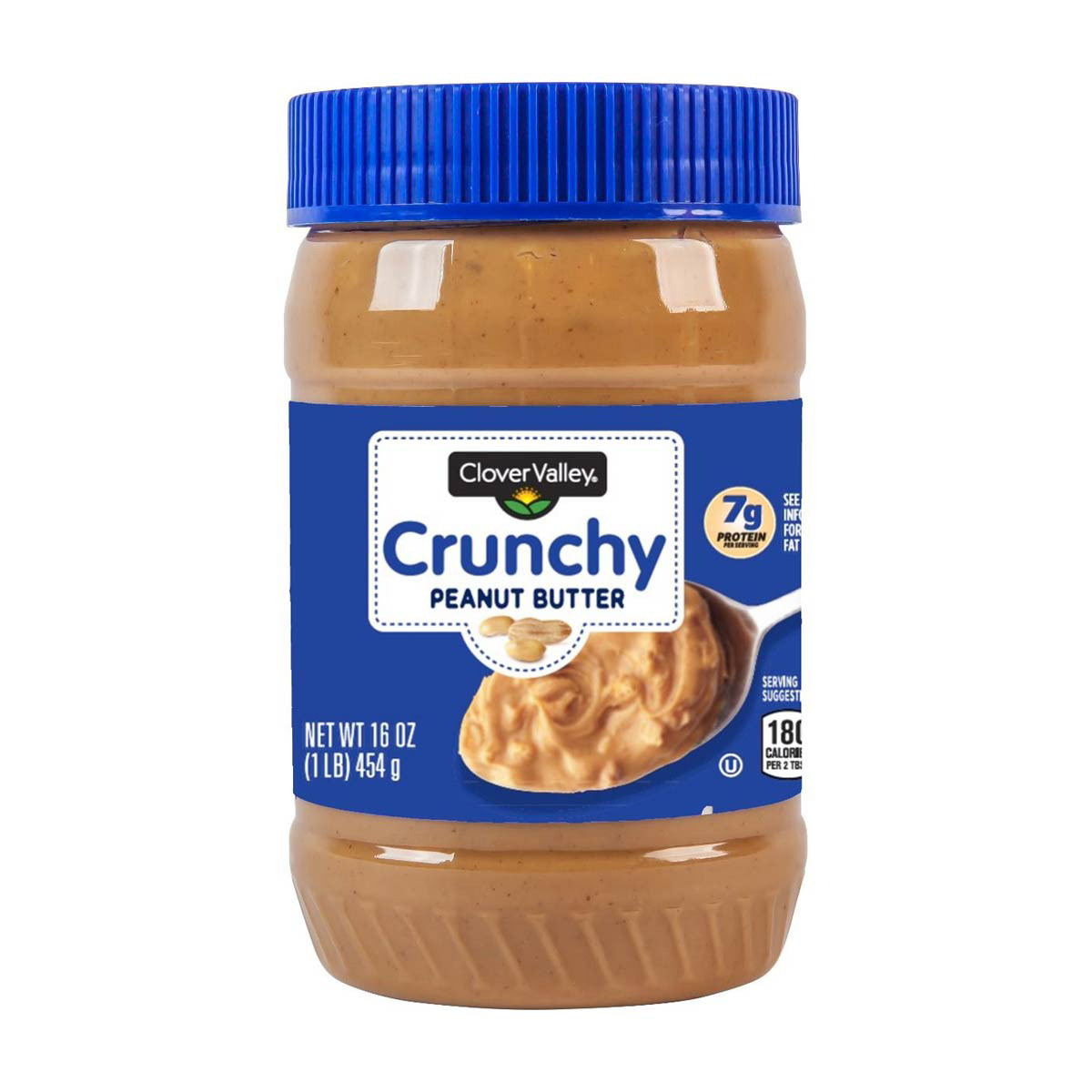 Clover Valley Crunchy Peanut Butter, 16 oz