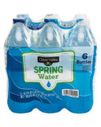 Clover Valley Spring Water, 500 ml, 6 ct