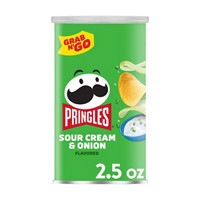 Pringles Grab and Go Sour Cream & Onion Flavored Crisps, 2.5 oz