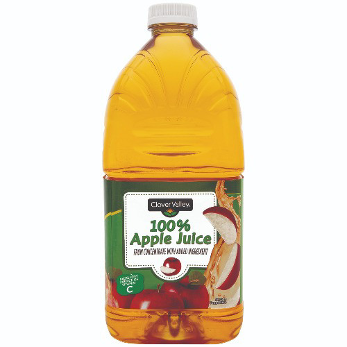 Clover Valley 100 Apple Juice, 64 fl oz