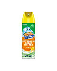 Scrubbing Bubbles Bathroom Grime Fighter Disinfectant Spray, Citrus Scent, 22 oz