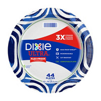 Dixie Ultra 10 Inch Flex-Proof Paper Plates, 44 ct