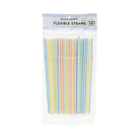 Smart & Simple Flexible Drinking Straws, 120 ct