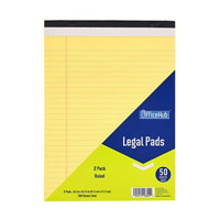Yellow Legal Pads, 2 Pack