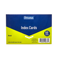 OfficeHub 4" x 6" Index Cards, 60 Count