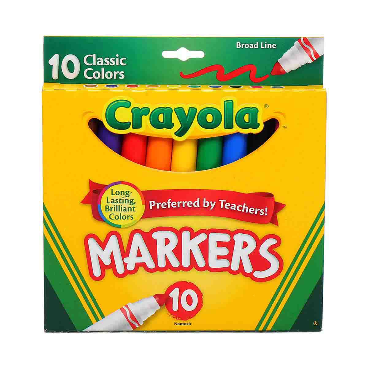 Crayola Classic Broadline Markers - 10 count