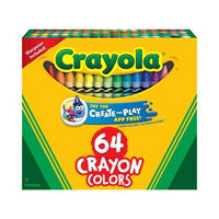 Crayola Crayons, Crayon Box with Sharpener, 64 Count