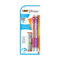 BIC® Velocity Original Mechanical Pencil, Medium Point (0.7mm), 2 Count