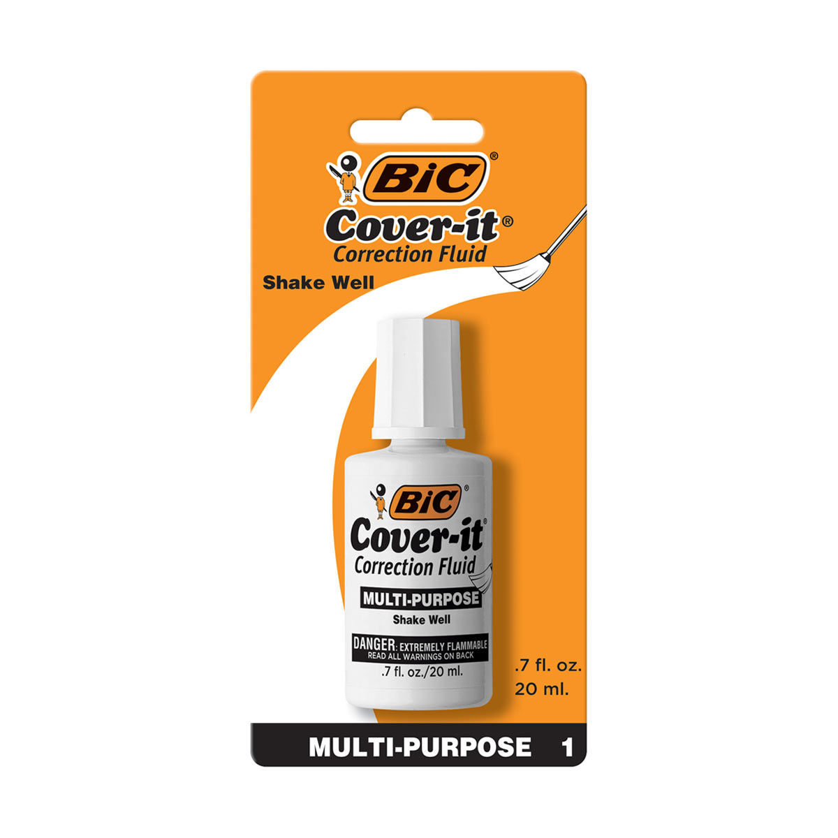2er SET Bic Cover It White Out Korrekturflüssigkeit 0,7 Oz
